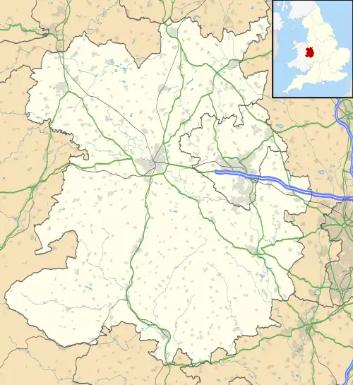 Oswestry is located in Shropshire
