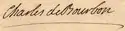 Charles de Bourbon's signature