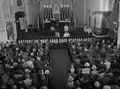 A service in the original cathedral in 1928