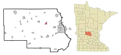 Location of Avonwithin Stearns County, Minnesota