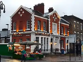 The old police station, built 1871,now The Crown restaurant