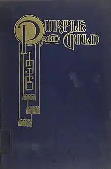 Cover of the 1916 "Purple and Gold," the yearbook of Waite High School