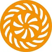 The emblem of the Peoples Art Centre in Yerevan