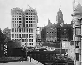Construction of the Hall of Records, c. 1920