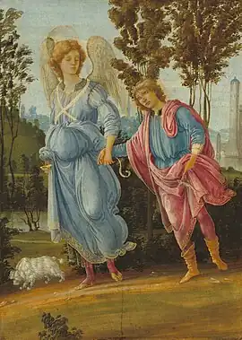 Filippino Lippi, Tobias and the Angel (c. 1475–1480)