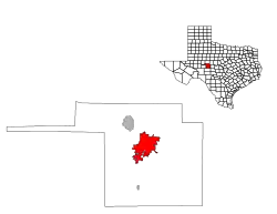 Location in the state of Texas