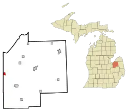 Location of Reese, Michigan