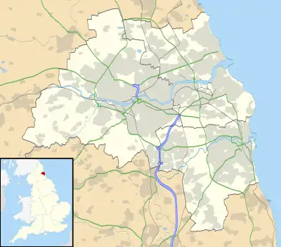 Angel of the North is located in Tyne and Wear