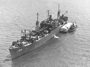USS Rolette (AKA-99) off New York City on 8 May 1945