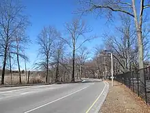 The parkway in West Roxbury