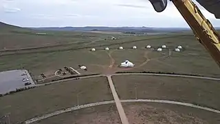 View of the theme park from the observation deck on the statue