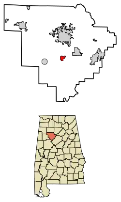 Location of Parrish in Walker County, Alabama.