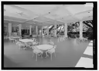 Open lanai of Washington Place in Honolulu